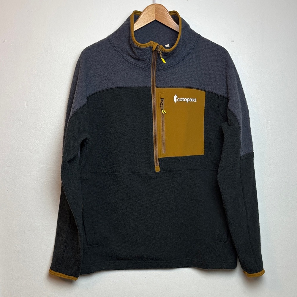 Cotopaxi Abrazo Half-Zip Men’s‎ Fleece Jacket Graphite Black Colorway Medium